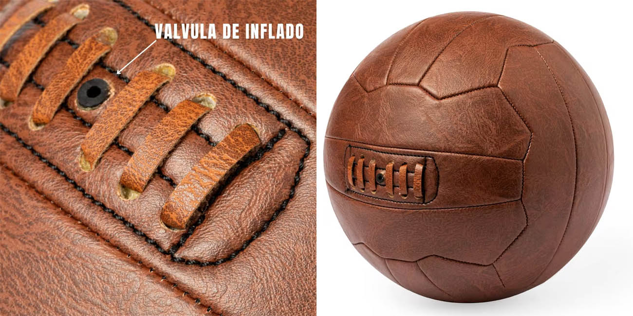 Balón de fútbol retro