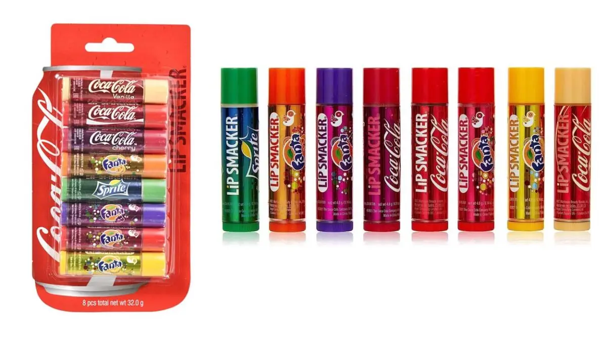 Un toque divertido e hidratante con este pack de 8 bálsamos labiales de Coca Cola a un precio minúsculo