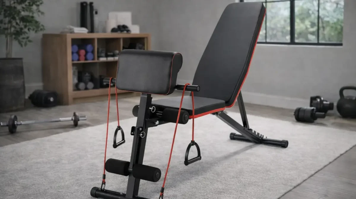 Banco plegable para musculación y fitness