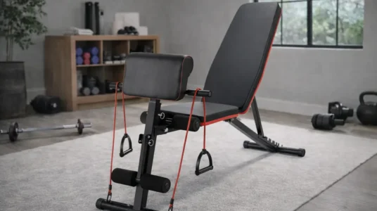 Banco plegable para musculación y fitness