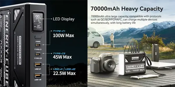 Banco de energía MOVESPEED Z70 Pro