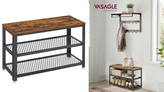 banco-zapatero-vasagle-industrial-de-2-estantes