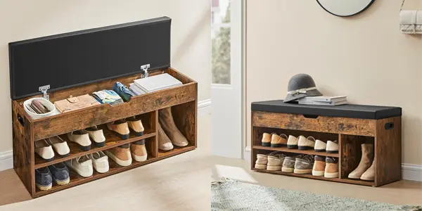 Zapatero con cojín VASAGLE