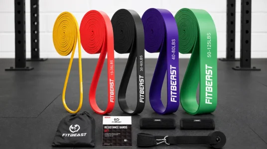 Bandas de resistencia FitBeast para entrenamiento completo en casa o gimnasio