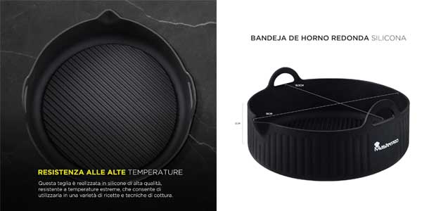 Bandeja redonda para horno Masterpro Foodies Collection oferta