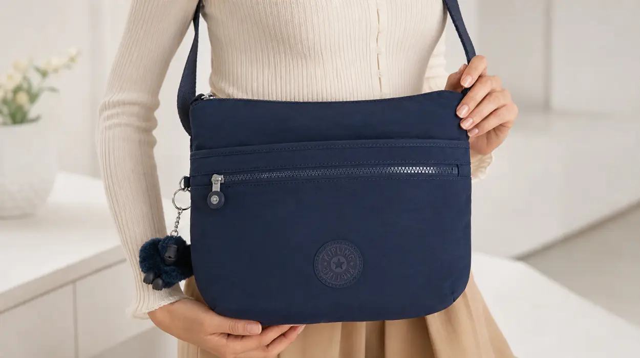 Bolso bandolera Kipling Arto mediano para mujer con múltiples bolsillos y correa ajustable