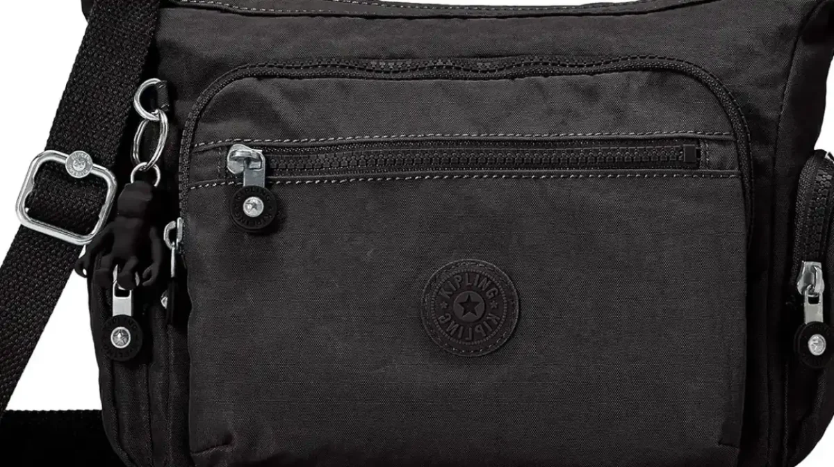 Bandolera Kipling Gabbie S negra para uso diario