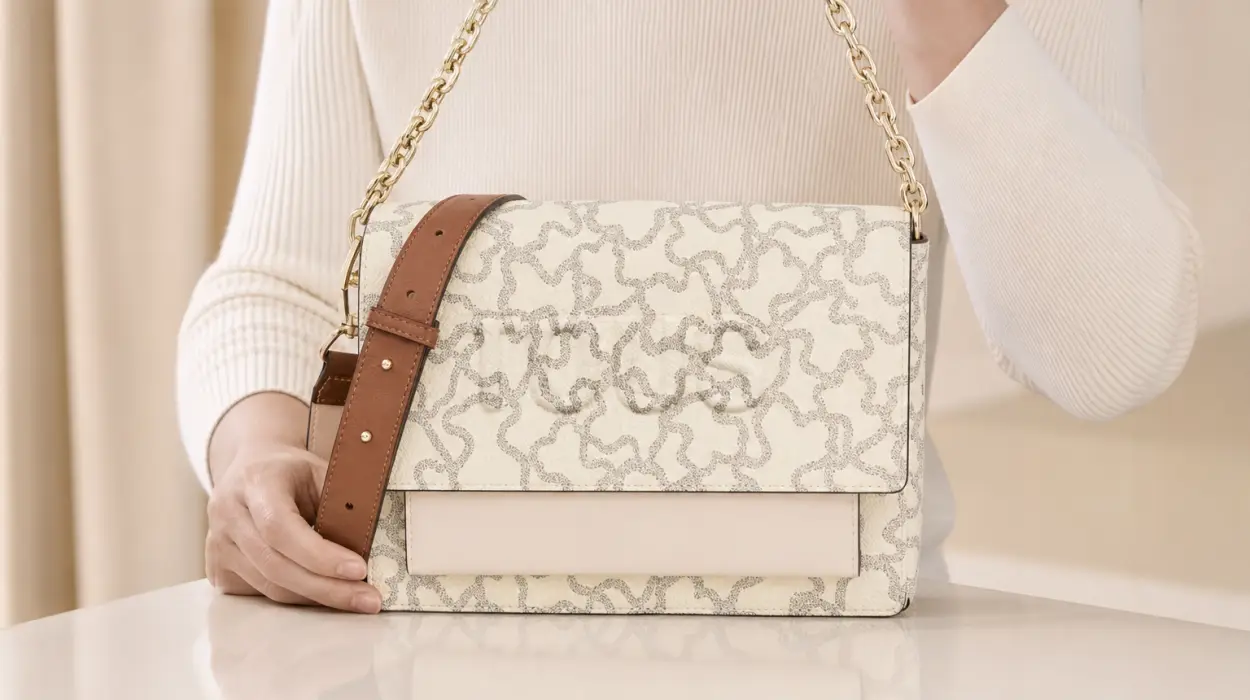Bandolera TOUS Audree Chain mediana para mujer, colección Kaos Icon