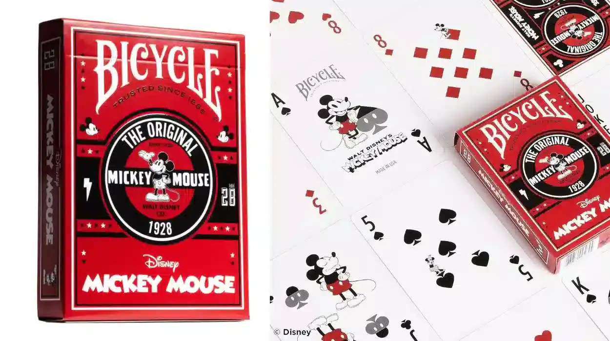 Baraja de cartas conmemorativa Bicycle Mickey Classic de Disney