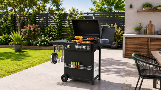 Barbacoa de gas Outsunny