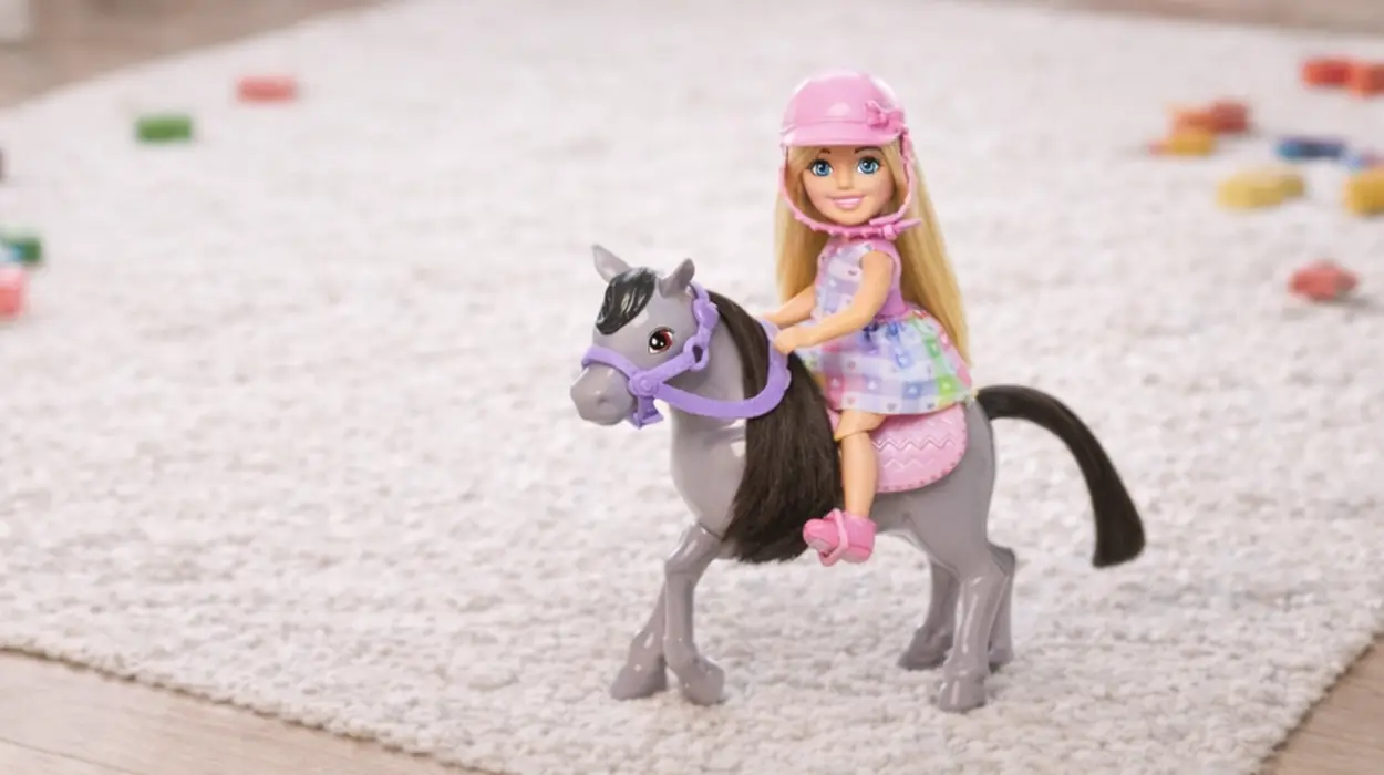 Muñeca Barbie Chelsea y su poni