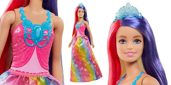 Barbie Dreamtopia pelo colores chollo