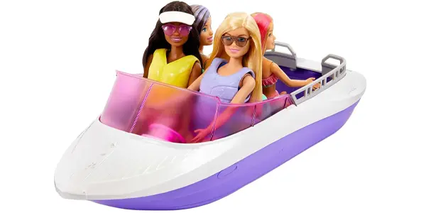 Barbie Mermaid Power Lancha con muñecas Malibú y Brooklyn
