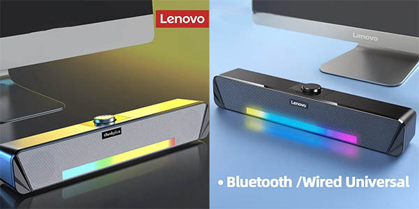 Barra de sonido Lenovo ThinkPlus TS33 con Bluetooth