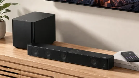 Barra de sonido ULTIMEA 5.1ch con Dolby Atmos y subwoofer para un auténtico Home Cinema