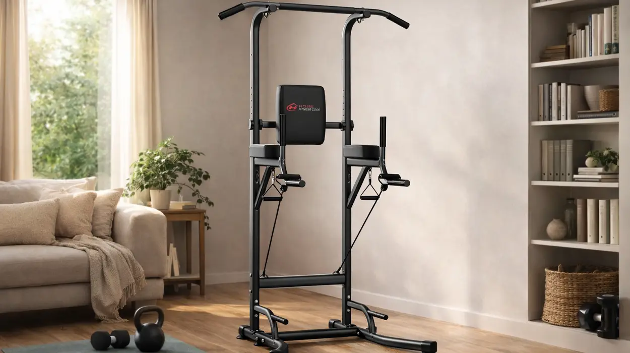 Barra de dominadas multifunción para hacer deporte en casa