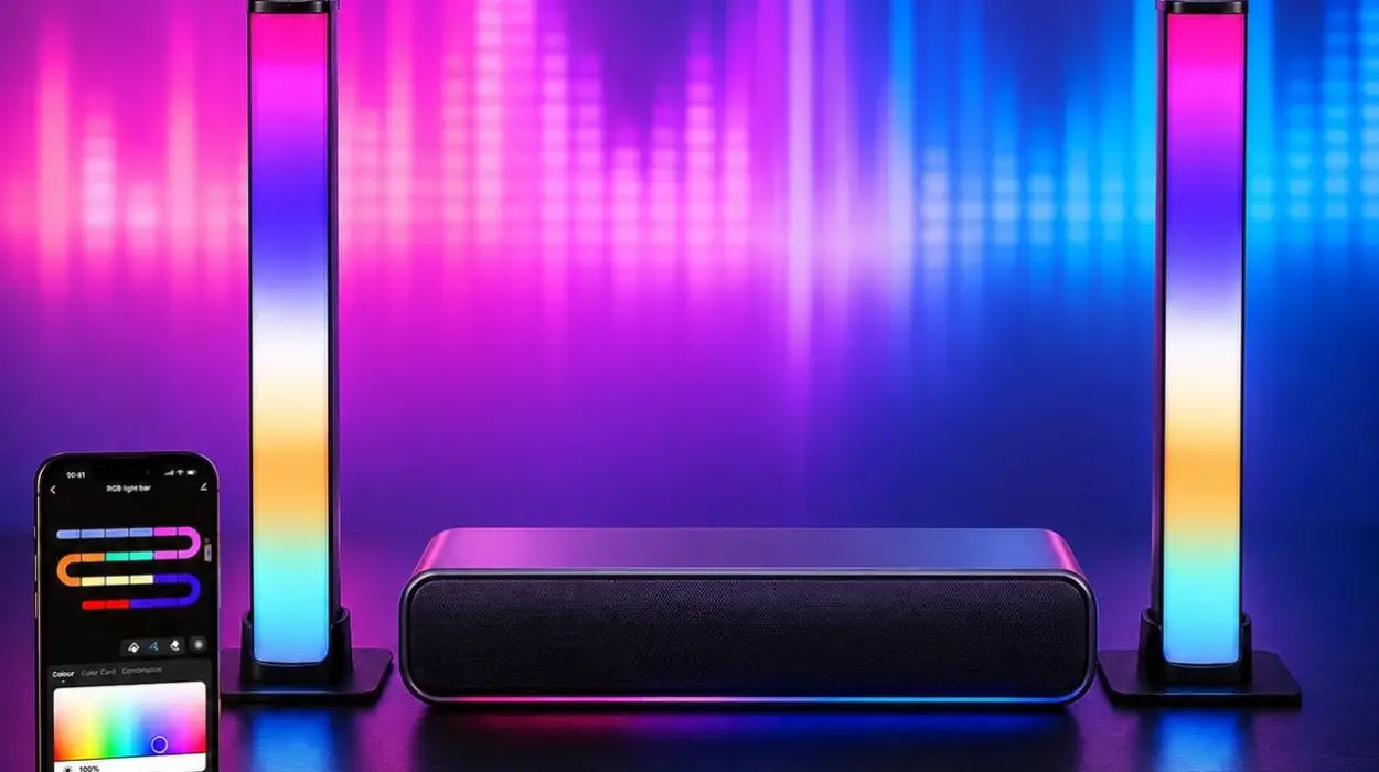 Barras LED RGB de LuminexDesigns para TV y Gaming con control por app y sincronización musical