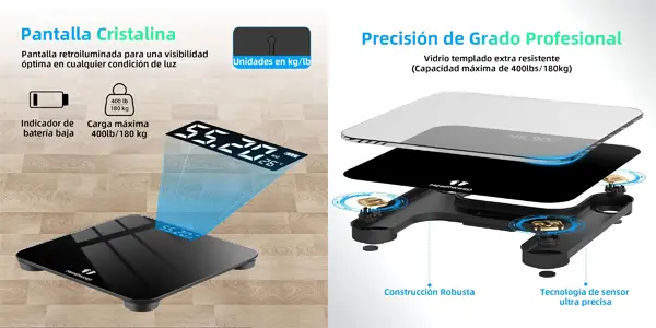 Báscula de baño Healthkeep digital