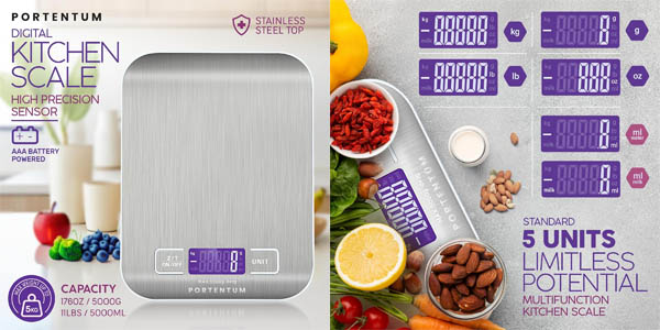 Báscula digital de cocina PORTENTUM