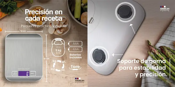 Báscula de cocina digital Boston Tech HK105