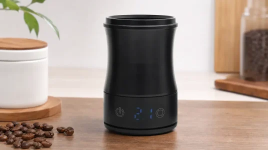 Báscula digital recargable con pantalla LED para café y espresso, precisión de 0,1 g