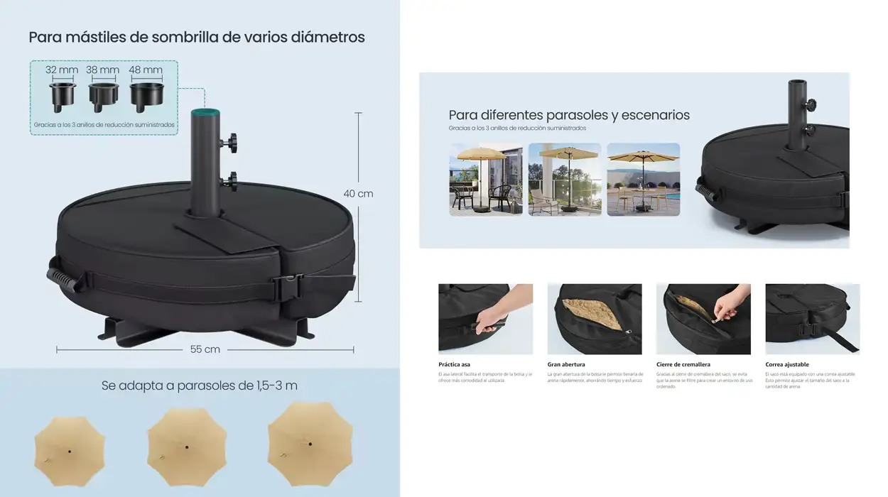 base sombrilla songmics barata