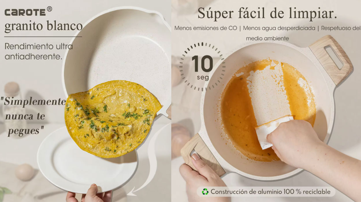 Batería de cocina Carote de 8 piezas barata