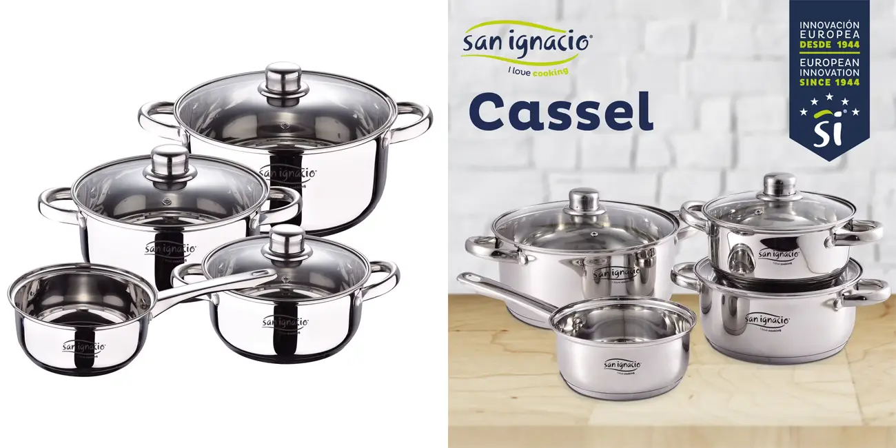 Batería de cocina San Ignacio Cassel de 7 piezas