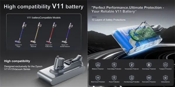 Baterías compatibles con Dyson