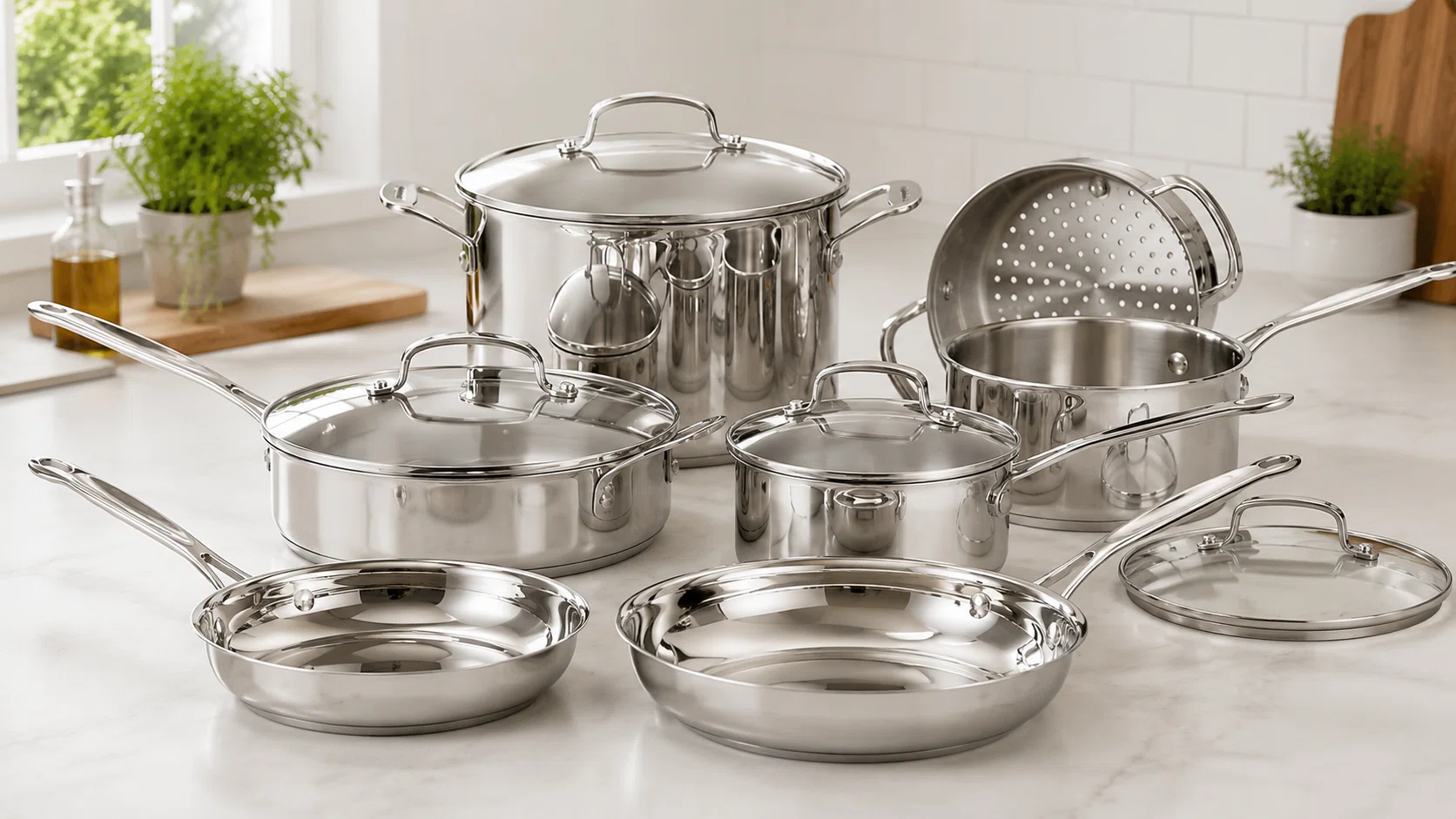 Batería de cocina Cuisinart Chef’s Classic de 11 piezas