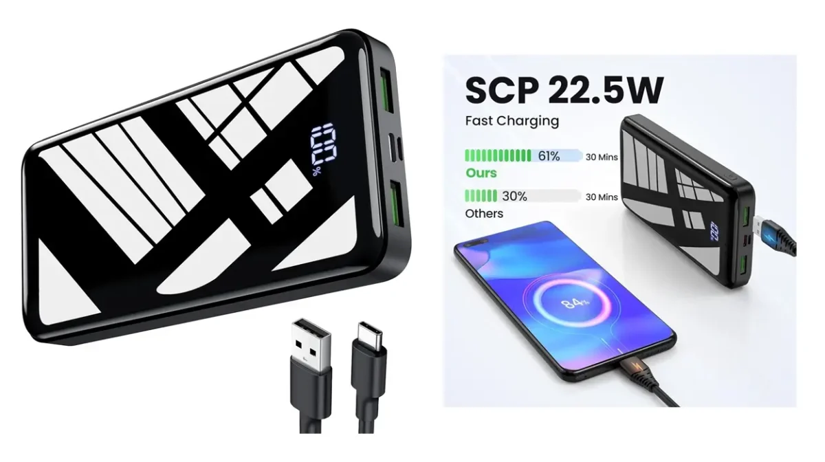 Una batería externa de 27.000 mAh con unas valoraciones PERFECTAS que está tiradísima de precio