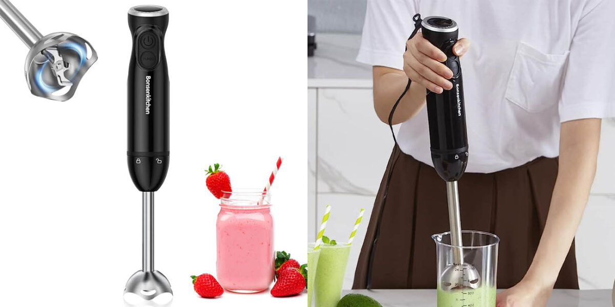 Batidora de mano Bonsenkitchen de 1000 W