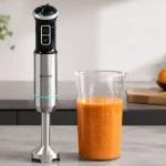 Batidora de mano Cecotec Power Neutron 1100MAX Ultra, con cuchillas de titanio y pie extralargo