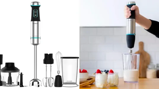 Batidora de mano Cecotec Power TitanBlack 1200 XL PerfectCream&Crush