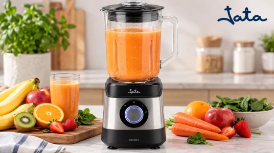 Batidora de vaso Jata JEBT3855 de 1500 W con jarra de cristal de 1,8 l