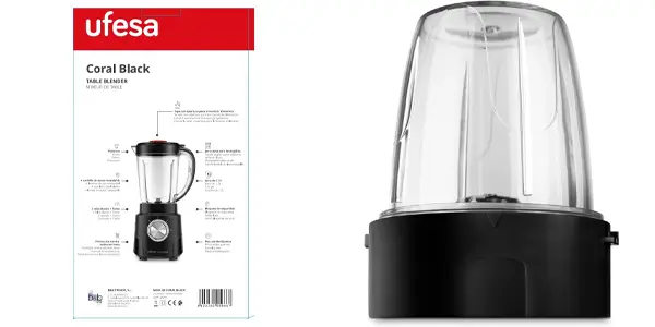 Batidora de vaso Ufesa Coral Black