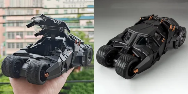 Batmóvil en miniatura a escala 1:24