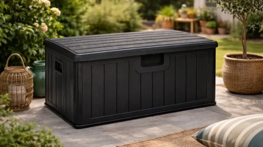 Baúl de almacenaje exterior T-LoVendo de 410L