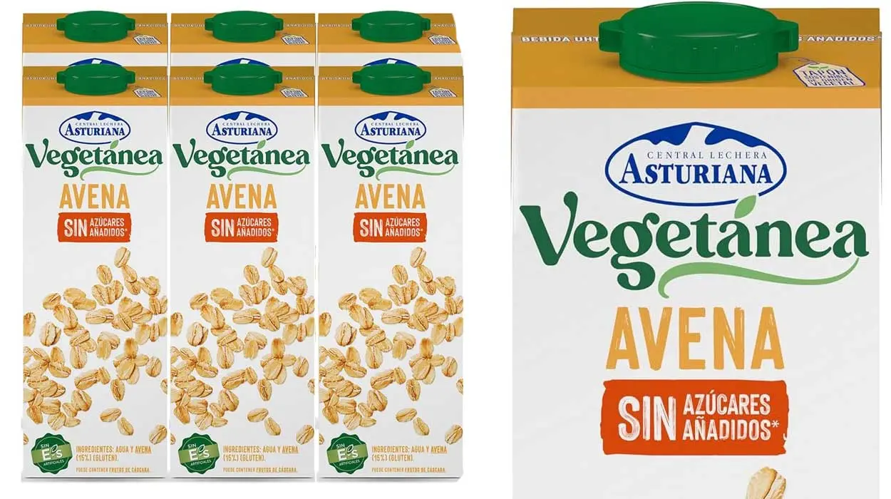 Bebida de avena sin azúcar Central Lechera Asturiana barata