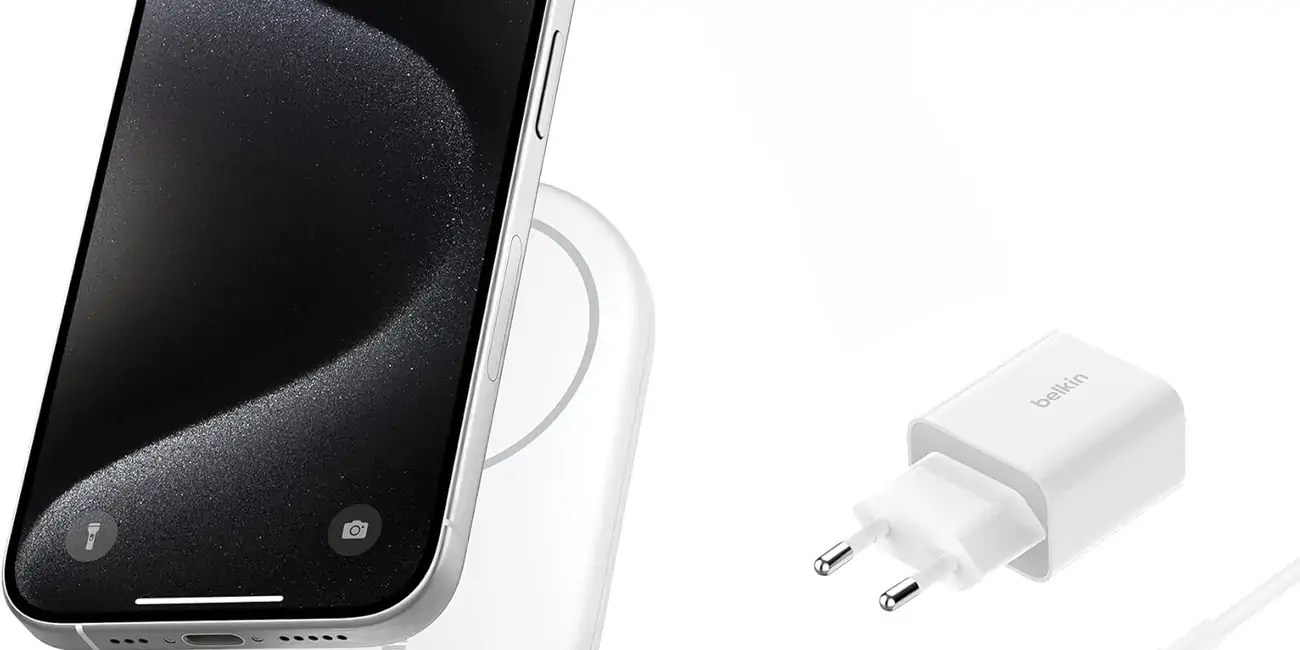 Belkin BoostCharge Cargador Inalámbrico con Qi2 MagSafe y Standby 15 W