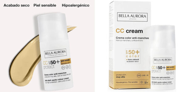 Bella Aurora SPF 50 crema facial CC Cream oferta