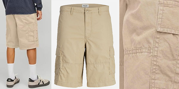 Chollo Bermudas cargo Jack & Jones Jpstcole para hombre baratas