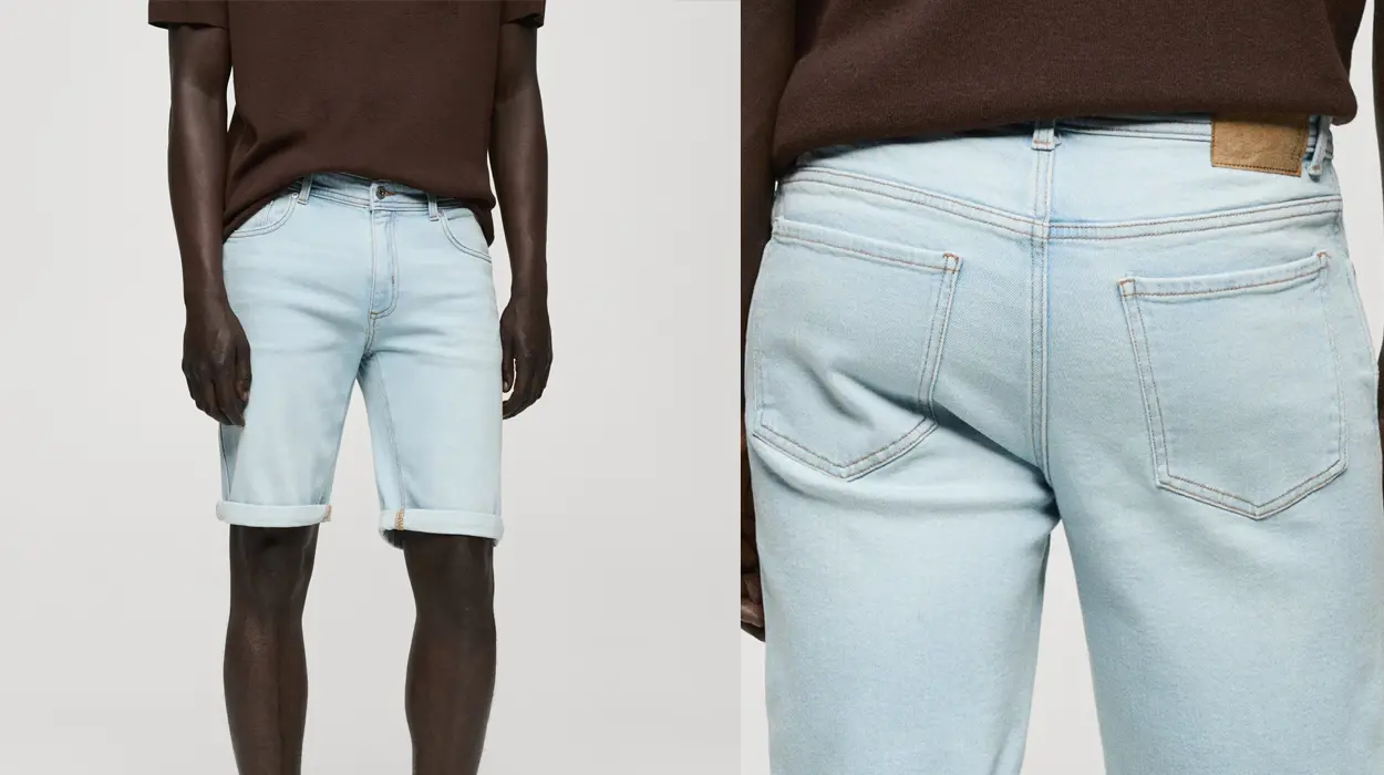 bermudas vaqueras slim fit mango outlet hombre