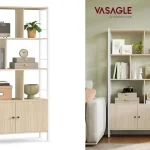 biblioteca-vasagle-4-niveles-puertas-dobles-acero