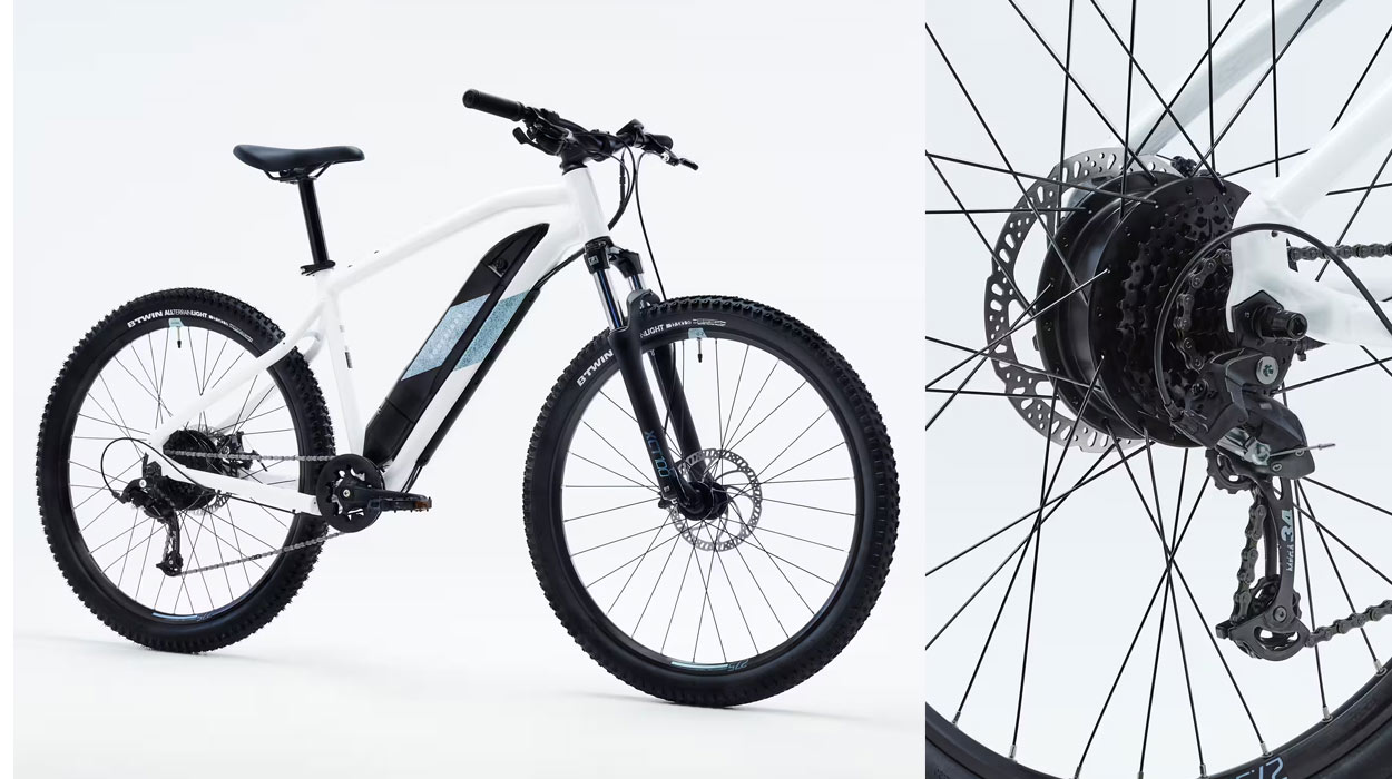 Bicicleta eléctrica de montaña Rockrider E-ST 100