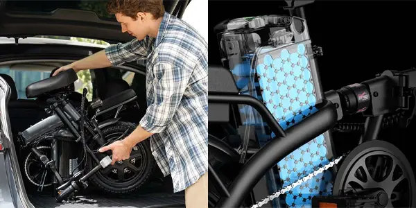 Bicicleta eléctrica plegable URLIFE F1L