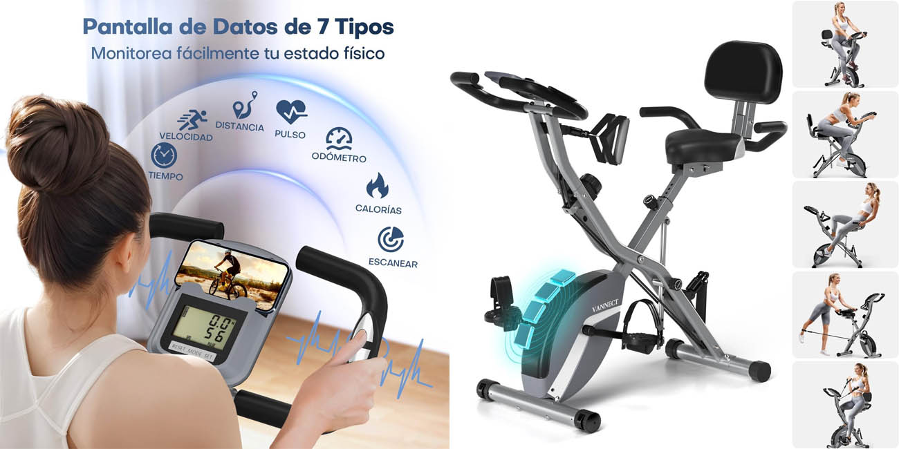 Bicicleta estática plegable VANNECT para fitness