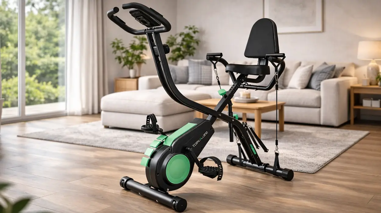 Bicicleta estática plegable Toputure 5 en 1 con APP