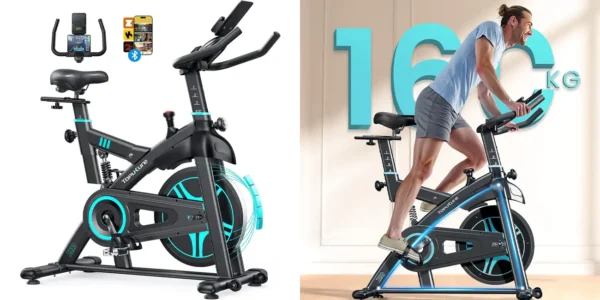 Bicicleta estática Toputure con volante de 15 kg