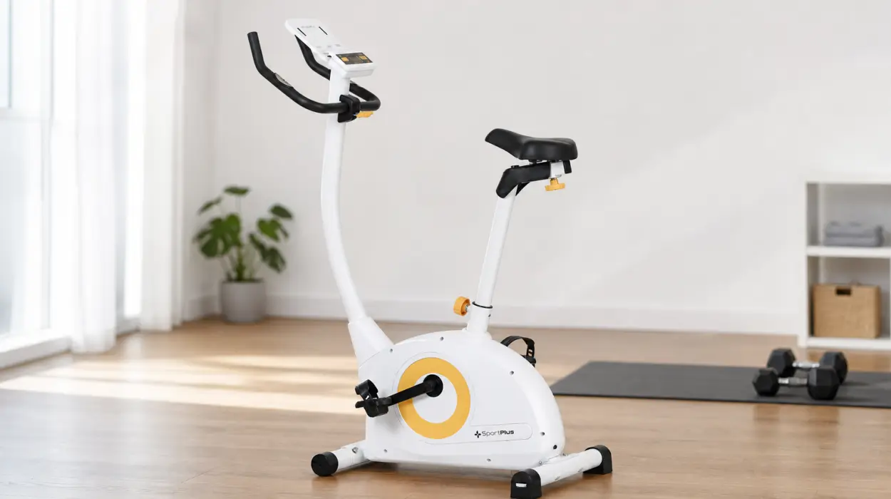 Bicicleta estática SportPlus SP-HT-9510-W-iE con Bluetooth y 24 niveles de resistencia